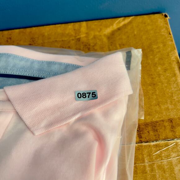 Tommy Hilfiger Henley Polo Shirt Men's XL Custom Fit Pink 100% Cotton - Picture 12 of 12